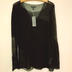 Eileen Fisher NEW Polished Linen Viscose Stitch L